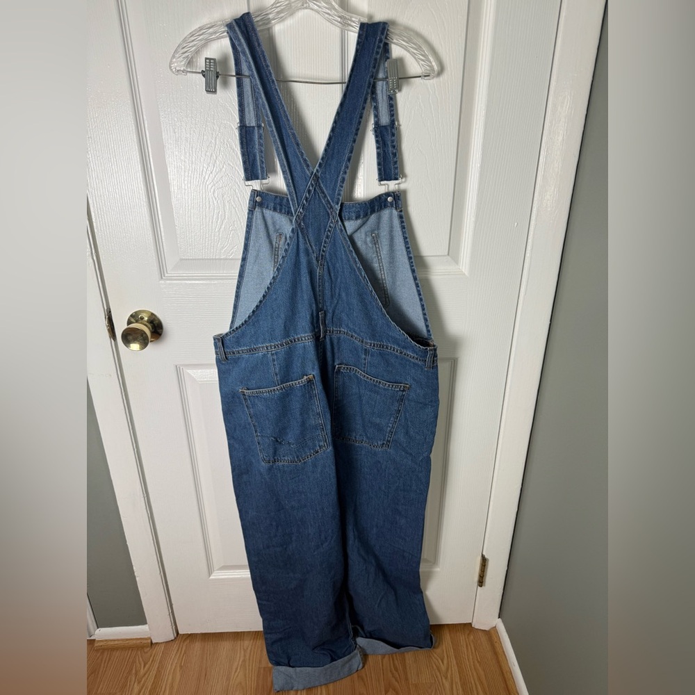 Free People Ziggy Denim Overalls in Sapphire Blue XL - Picture 5 of 8